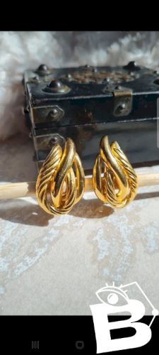 Boucles doreilles Lanvin - clips - vintage