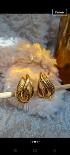Boucles doreilles Lanvin - clips - vintage
