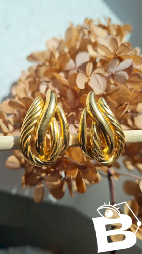 Boucles doreilles Lanvin - clips - vintage