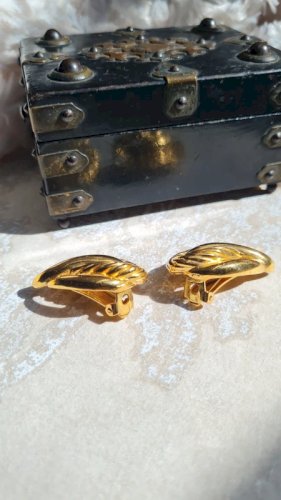 Boucles doreilles Lanvin - clips - vintage