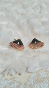 Boucles doreilles Laurel Burch émaillées