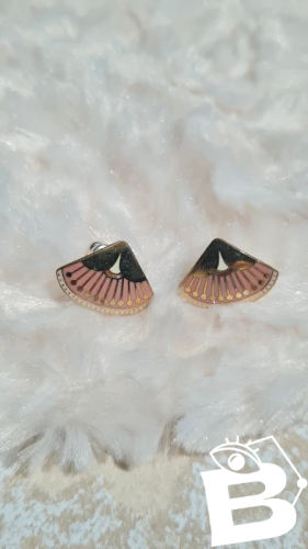 Boucles doreilles Laurel Burch émaillées