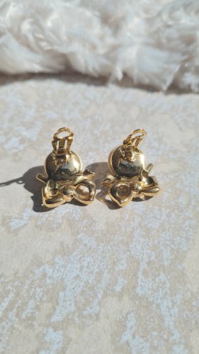 Boucles doreilles Nina Ricci - clips vintage