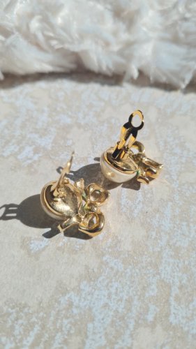 Boucles doreilles Nina Ricci - clips vintage