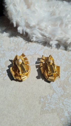 Boucles doreilles Orena - clips vintage