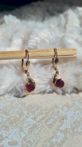 Boucles doreilles pendante - plaqué or