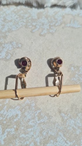 Boucles doreilles pendante - plaqué or