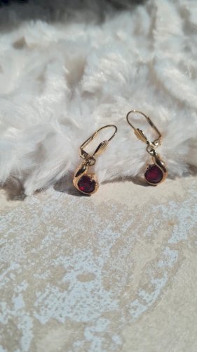 Boucles doreilles pendante - plaqué or