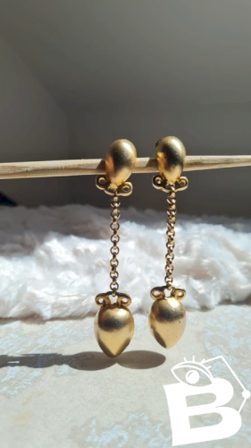 Boucles doreilles pendantes Clara studio - clips