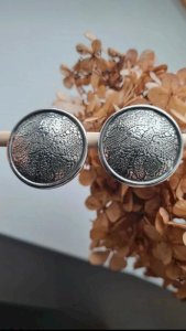 Boucles doreilles Rochas Paris - clips- Vintage