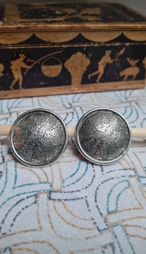 Boucles doreilles Rochas Paris - clips- Vintage