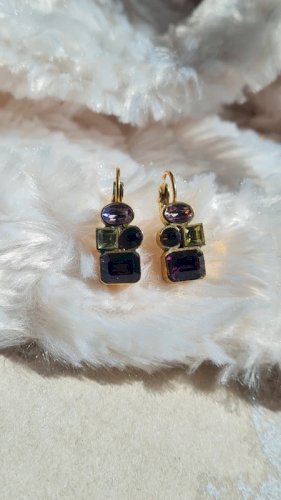 Boucles doreilles  signées ( Une Ligne Paris )