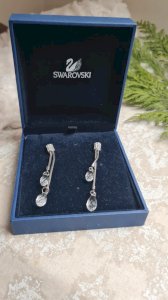 Boucles doreilles Swarovski : cristaux