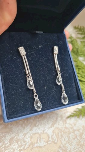 Boucles doreilles Swarovski : cristaux