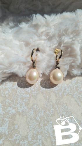 boucles doreilles vermeil en argent 925 et fausses perles