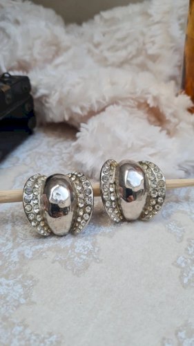 Boucles doreilles - vintage- clips - Bozart - Italie
