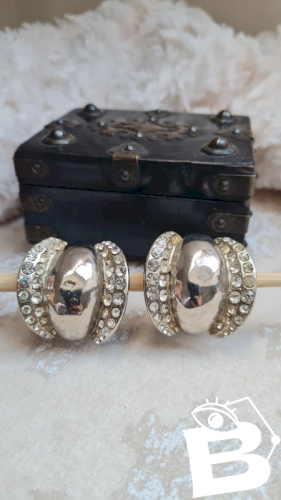 Boucles doreilles - vintage- clips - Bozart - Italie