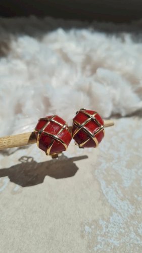 Boucles doreilles Vintage - clips  Lanvin Paris