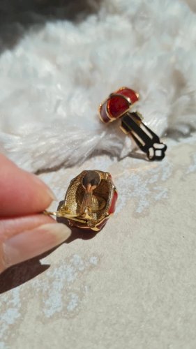 Boucles doreilles Vintage - clips  Lanvin Paris