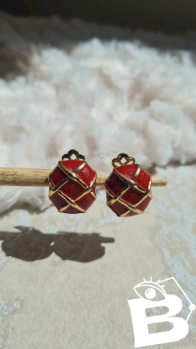Boucles doreilles Vintage - clips  Lanvin Paris