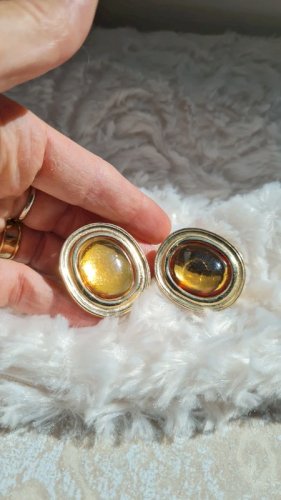 Boucles doreilles Yves saint laurent - clips vintage