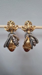 Boucles doreilles Zoe Coste - clips -vintage