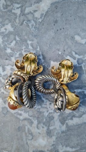 Boucles doreilles Zoe Coste - clips -vintage