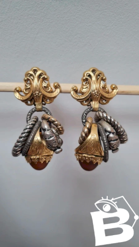 Boucles doreilles Zoe Coste - clips -vintage