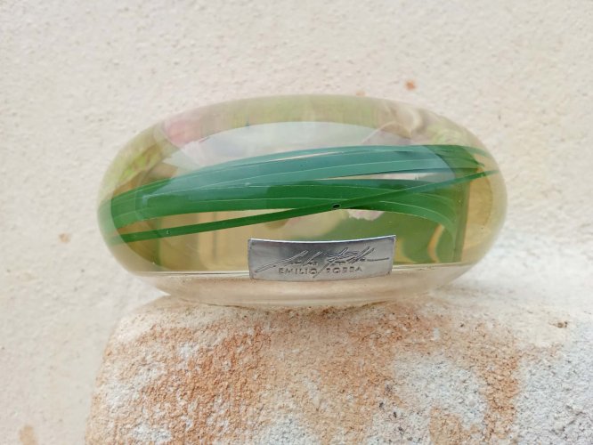 Bougeoir a décor floral de Emilio Tobba