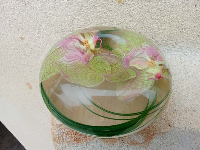 Bougeoir a décor floral de Emilio Tobba