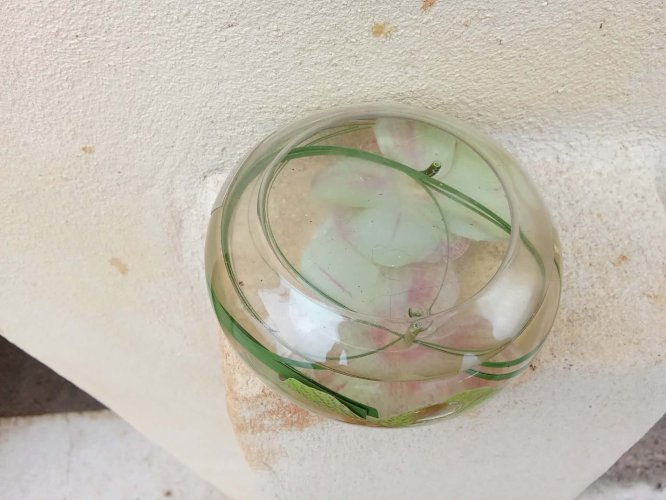 Bougeoir a décor floral de Emilio Tobba