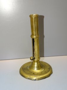 -BOUGEOIR BRONZE XVIIIe CANDELABRE OLD CLANDESTICK COLLECTION déco TABLE   D