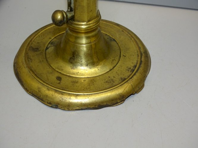 -BOUGEOIR BRONZE XVIIIe CANDELABRE OLD CLANDESTICK COLLECTION déco TABLE   D