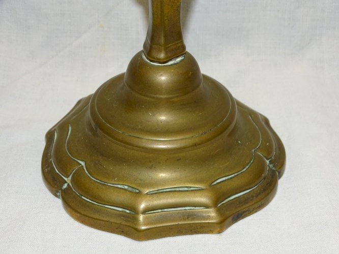 -BOUGEOIR BRONZE XVIIIe FLAMBEAU CANDLESTICK COLLECTION déco BOUGIE    D