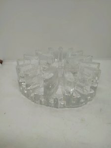 bougeoir / chauffe plat en verre année 70-80 en bon etat