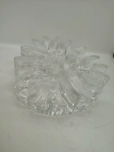bougeoir / chauffe plat en verre année 70-80 en bon etat