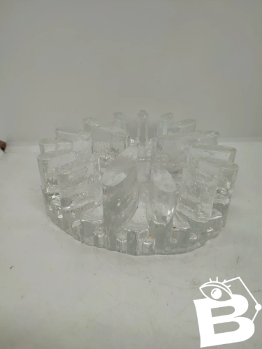 bougeoir / chauffe plat en verre année 70-80 en bon etat