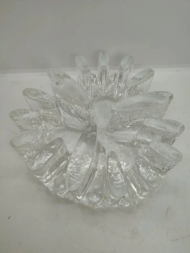 bougeoir / chauffe plat en verre année 70-80 en bon etat