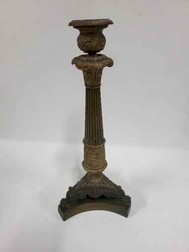 BOUGEOIR EMPIRE EN BRONZE DU XIX ème SIECLE
