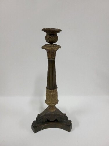 BOUGEOIR EMPIRE EN BRONZE DU XIX ème SIECLE