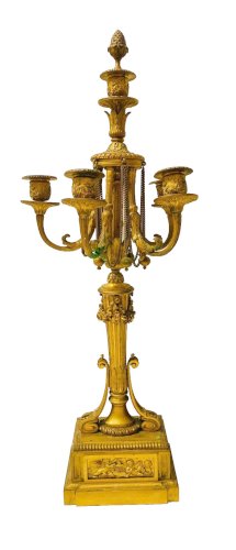 Bougeoir en bronze doré et ciselé XIX siècle