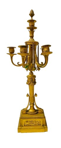 Bougeoir en bronze doré et ciselé XIX siècle