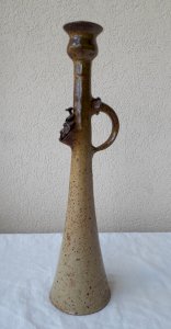 Millet stoneware candlestick
