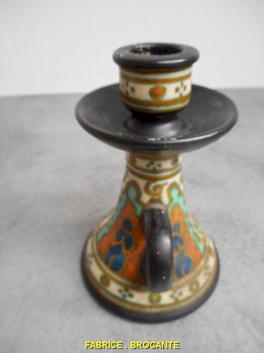 BOUGEOIR EN POTERIE HOLLAND PLAZUID LOLLIER