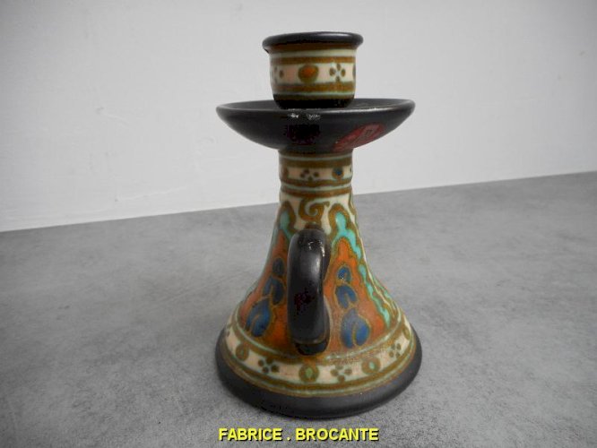 BOUGEOIR EN POTERIE HOLLAND PLAZUID LOLLIER