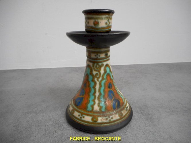 BOUGEOIR EN POTERIE HOLLAND PLAZUID LOLLIER