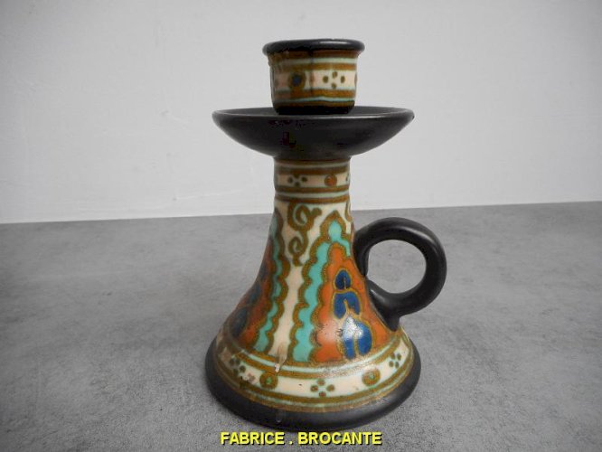 BOUGEOIR EN POTERIE HOLLAND PLAZUID LOLLIER