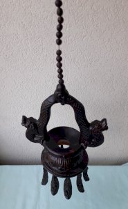 Bougeoir en terre cuite asiatique