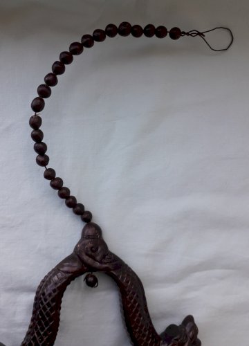 Bougeoir en terre cuite asiatique