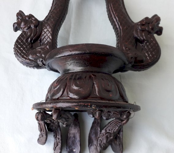 Bougeoir en terre cuite asiatique